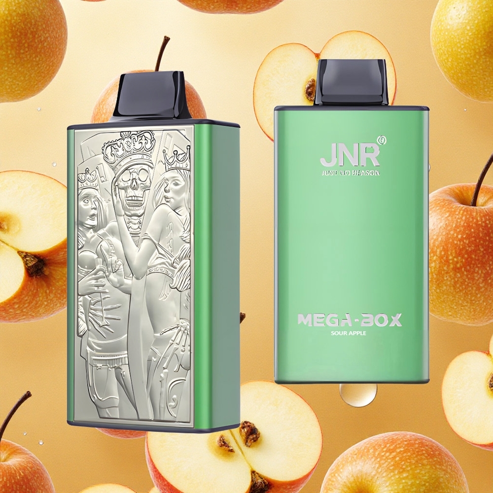 JNR Mega Box 25000 Puffs Maçã Verde Descartável Brasil Atacado