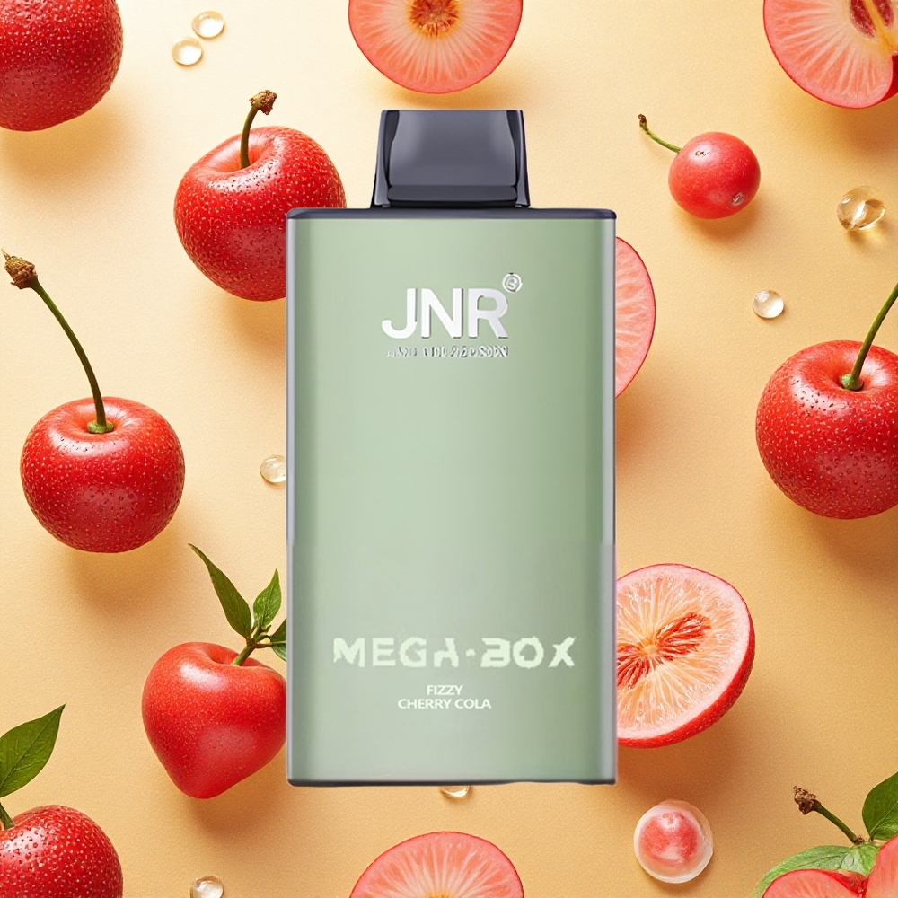 JNR Mega Box 25000 Puffs Sabor Cereja-Cola Fizz Brasil Atacado