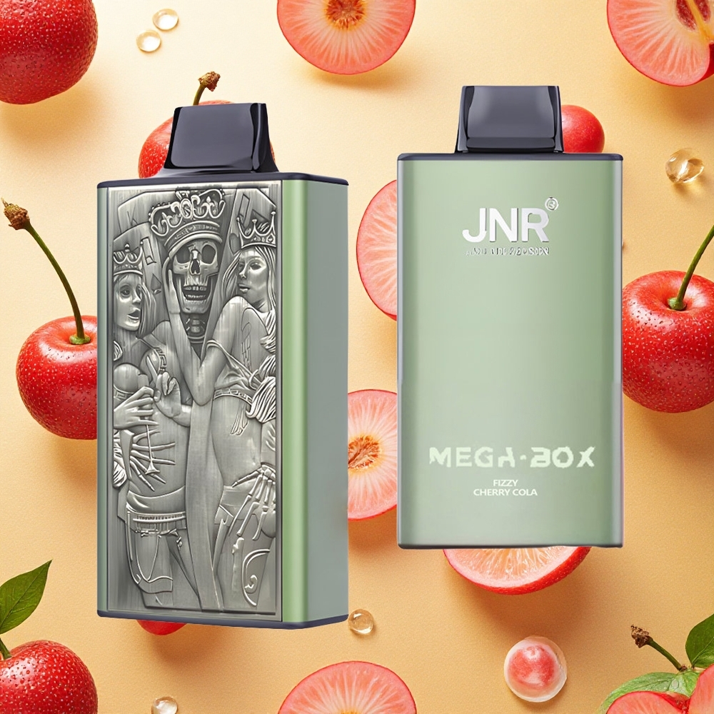JNR Mega Box 25000 Puffs Sabor Cereja-Cola Fizz Brasil Atacado