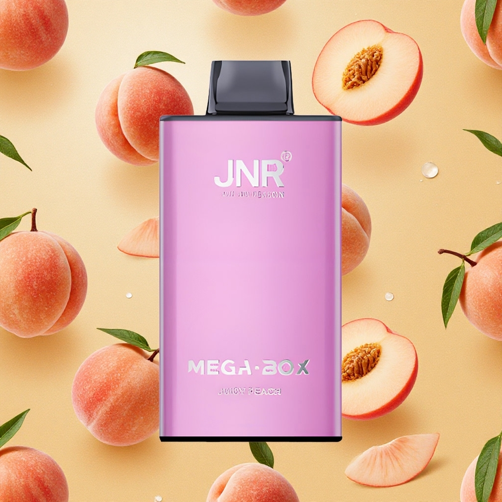 JNR Mega Box 25000 Puffs Sabor Pêssego Suculento 30ml Capacidade de E-líquido Brasil Atacado