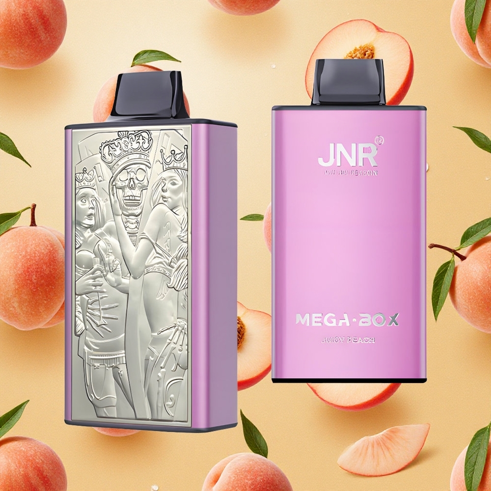 JNR Mega Box 25000 Puffs Sabor Pêssego Suculento 30ml Capacidade de E-líquido Brasil Atacado