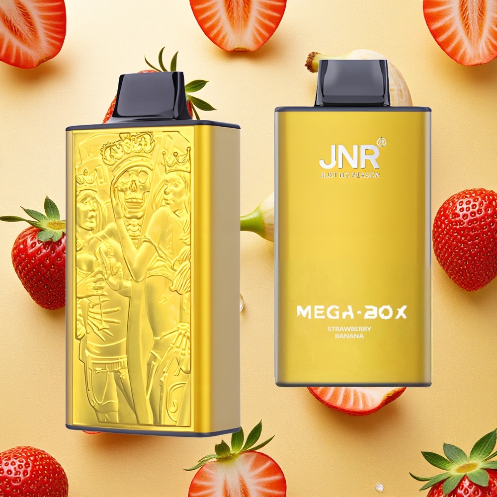 JNR Mega Box 25000 Puffs Vape Descartável Morango Banana Tipo-C Carga Rápida Brasil Atacado