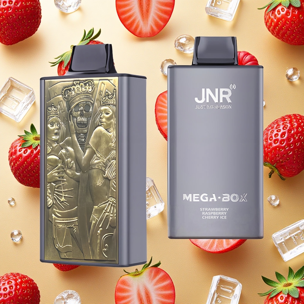 JNR Mega Box 25000 Puffs Vape Descartável Morango Framboesa Cereja Gelo Brasil Atacado