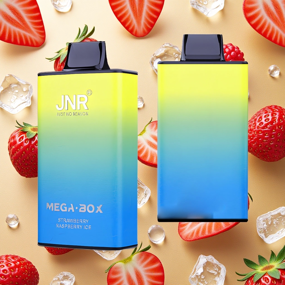 JNR Mega Box 25000 Puffs Vape Descartável Morango Framboesa Gelo 30ml Capacidade de E-líquido Brasil Atacado