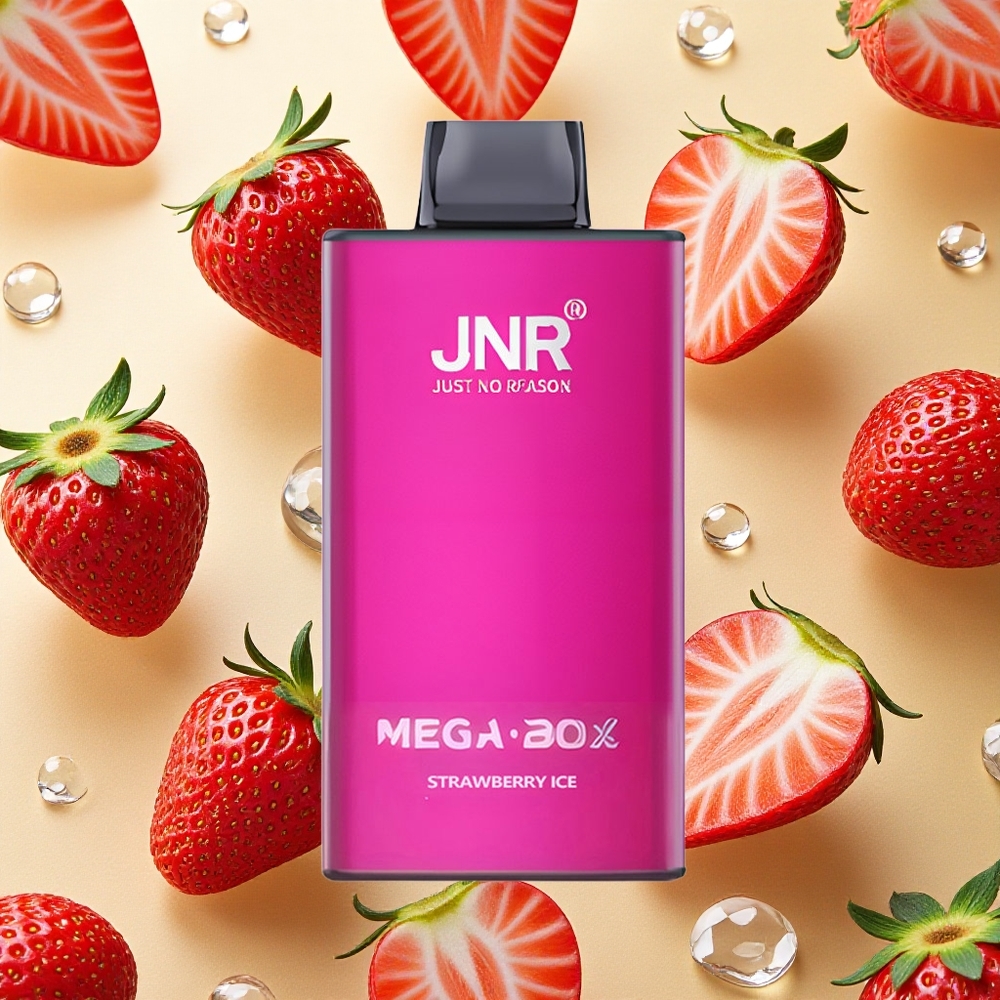 JNR Mega Box 25000 Puffs Vape Descartável Morango Gelo 25000 Puffs Brasil Atacado