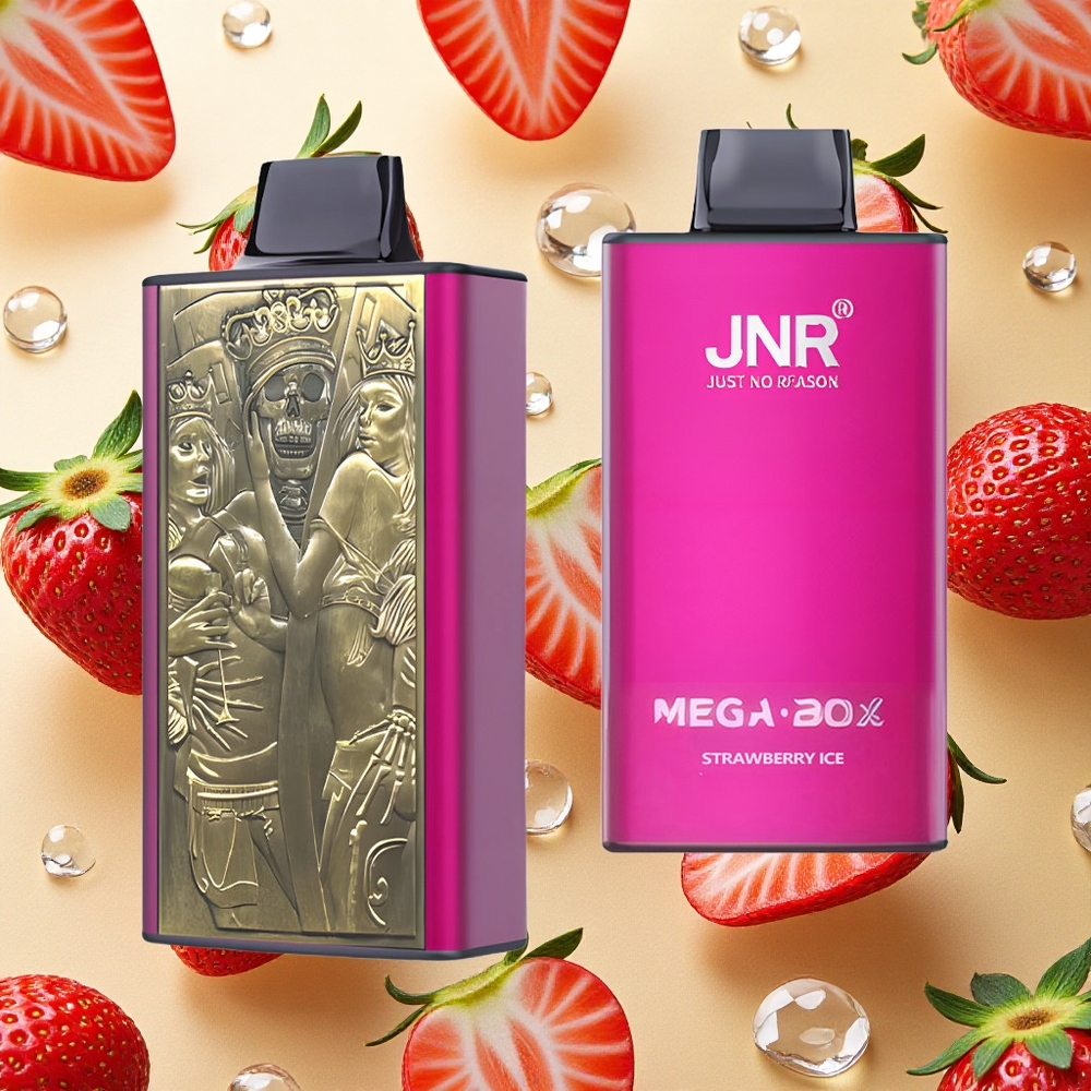 JNR Mega Box 25000 Puffs Vape Descartável Morango Gelo 25000 Puffs Brasil Atacado