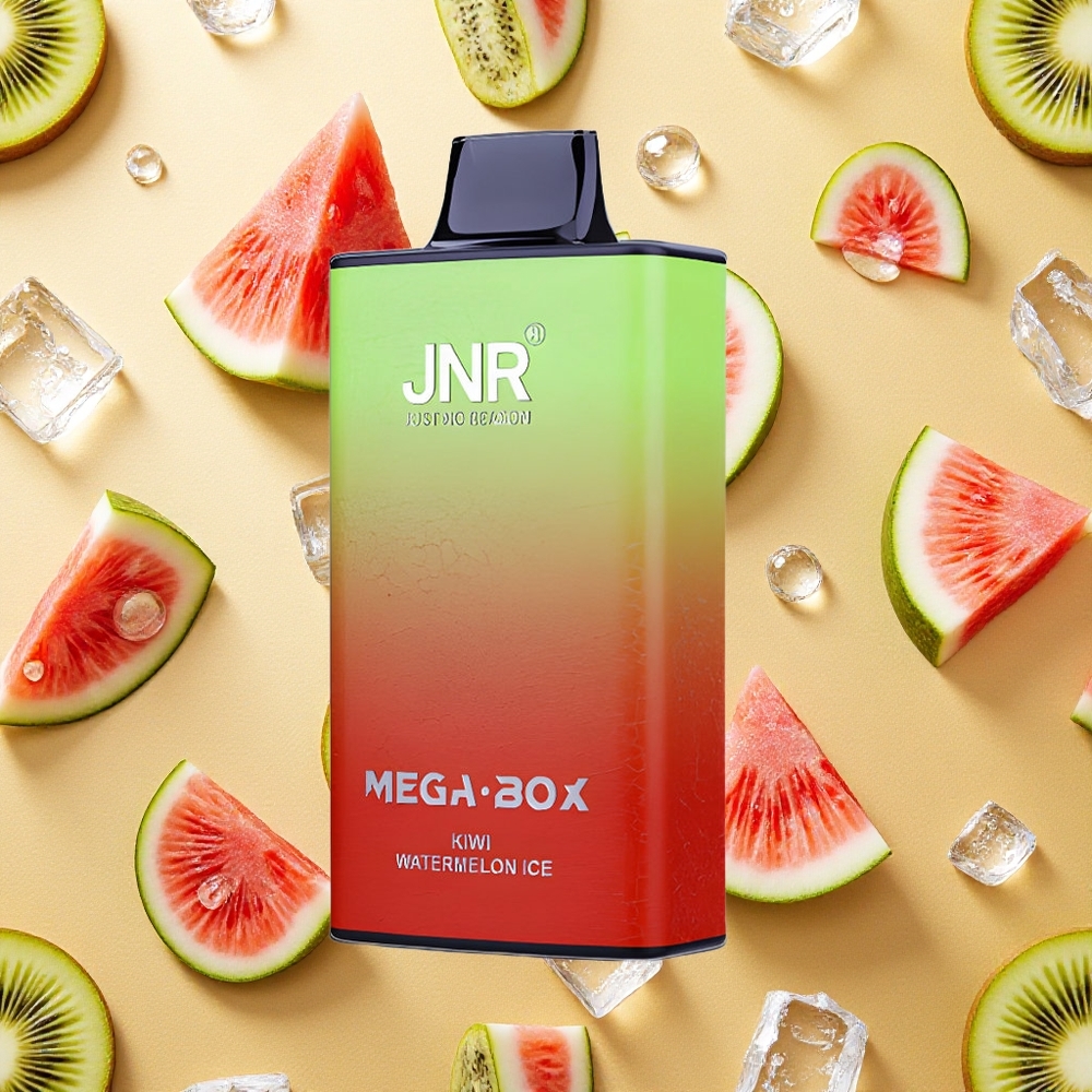 JNR Mega Box 25000 Puffs Vape Descarteável Kiwi Melancia Gelo 30ml Capacidade de E-líquido Brasil Atacado