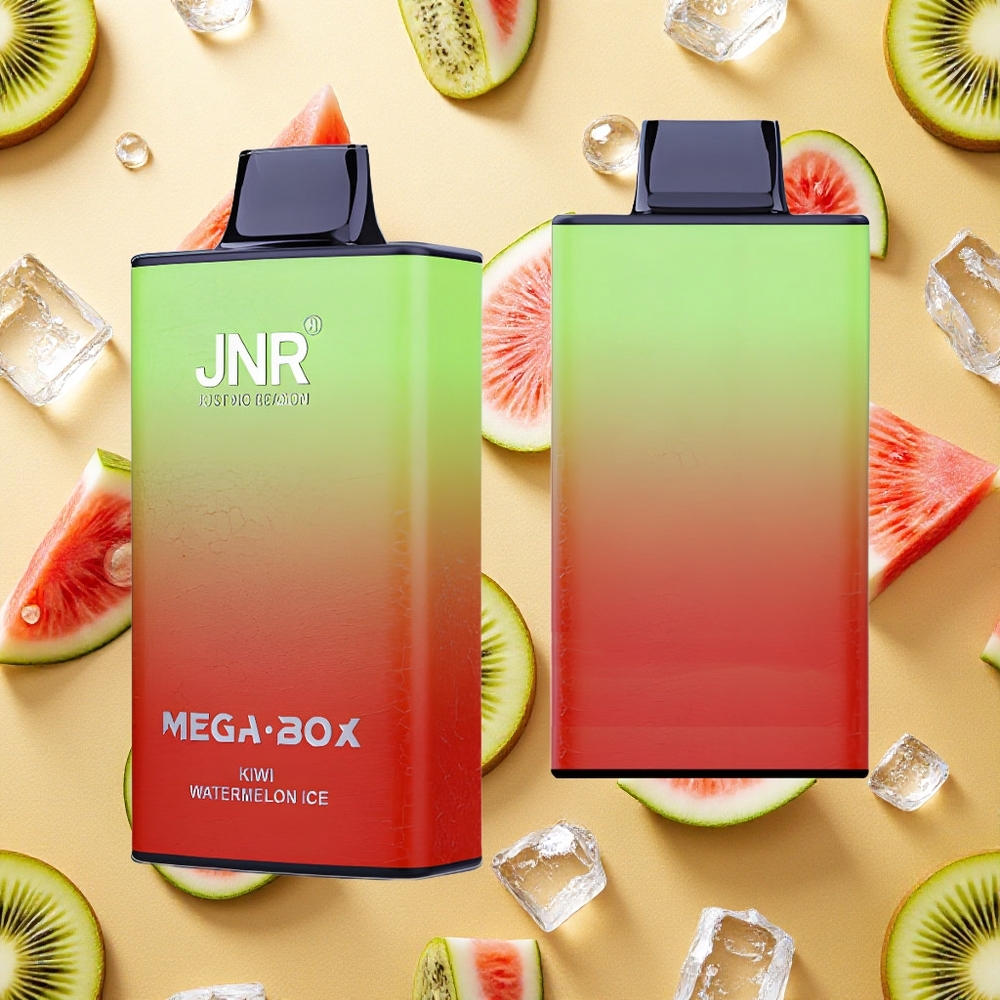 JNR Mega Box 25000 Puffs Vape Descarteável Kiwi Melancia Gelo 30ml Capacidade de E-líquido Brasil Atacado
