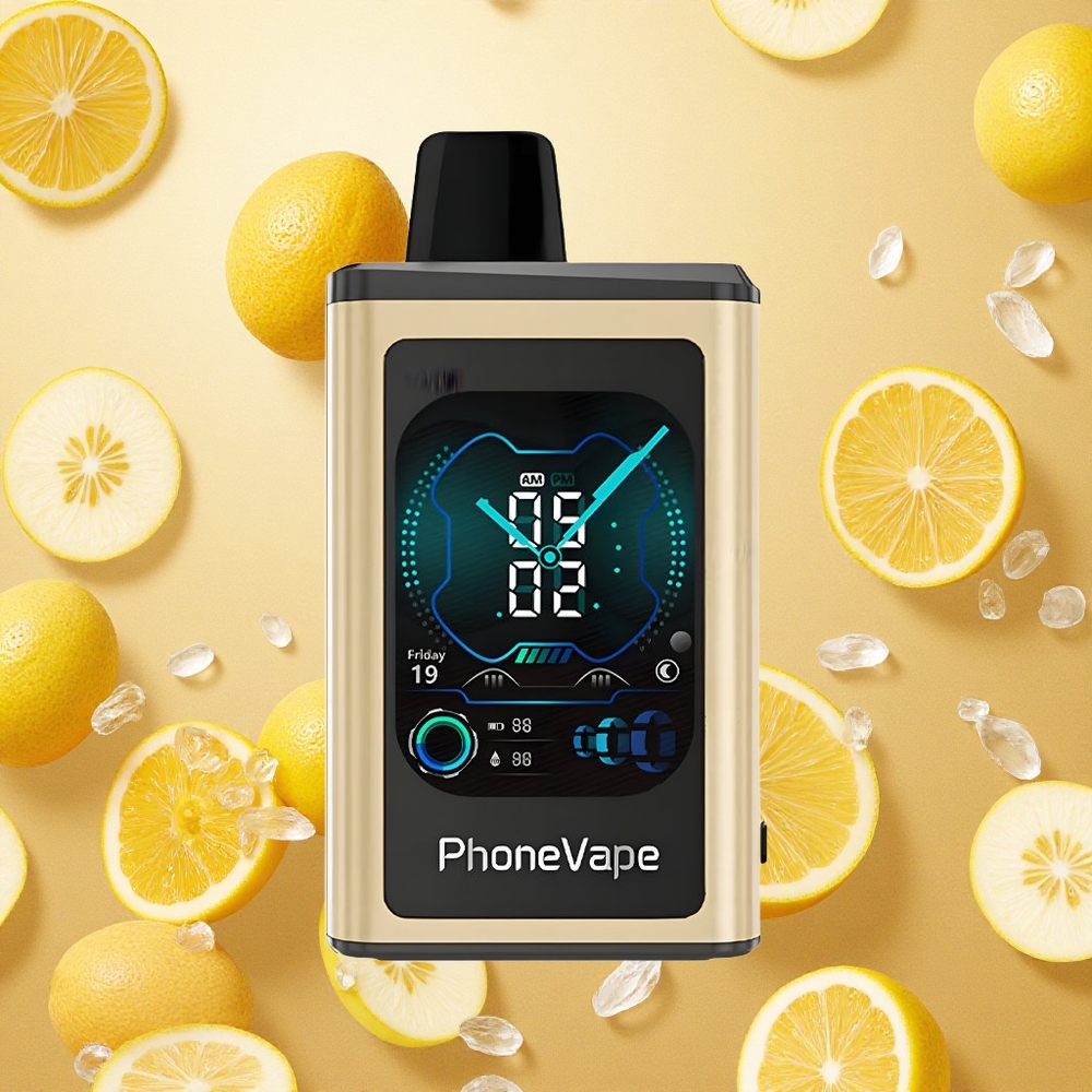 JNR PhoneVape 30000 Puffs Banana Gelado Bateria Recarregável 850mAh Brasil Atacado