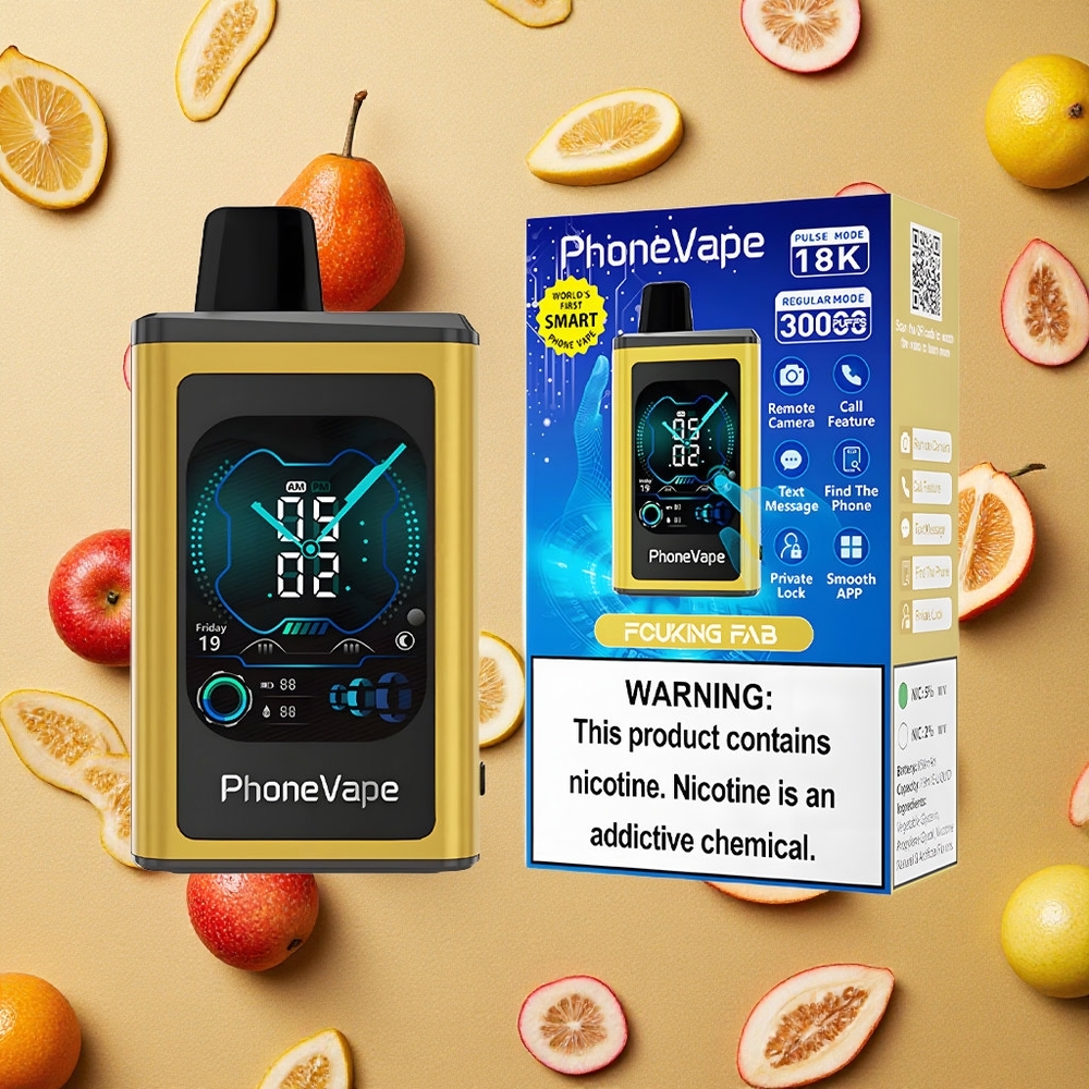 JNR PhoneVape 30000 Puffs Sabor Incrível Fodástico Bateria Recarregável 850mAh Tipo-C Brasil Atacado
