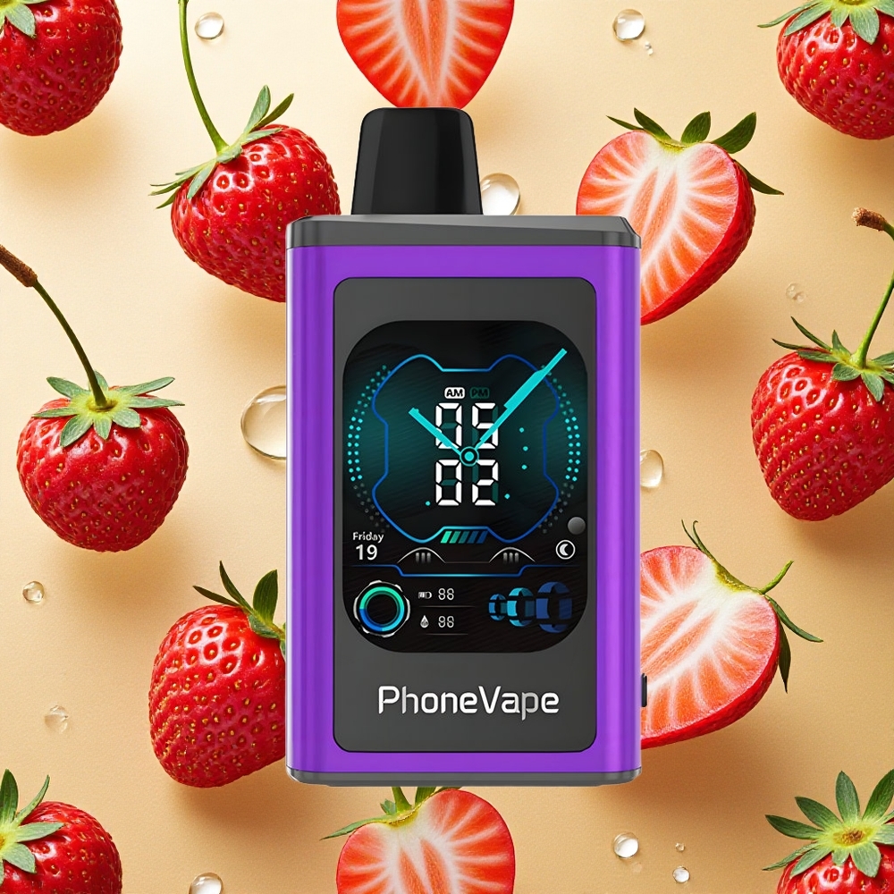 JNR PhoneVape 30000 Puffs Vape Descartável Cereja Morango Framboesa Bateria Recarregável 850mAh Brasil Atacado