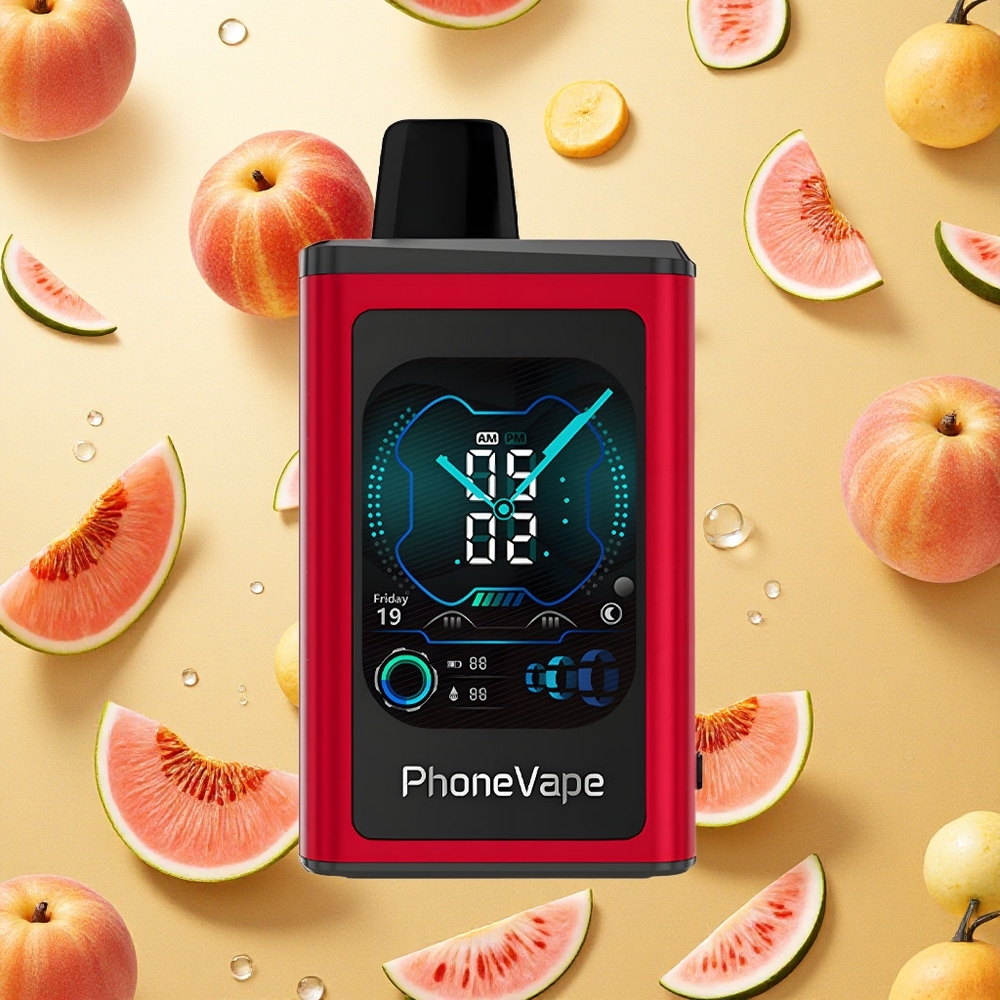 JNR PhoneVape 30000 Puffs Vape Descartável Pêssego Manga Melancia Bateria Recarregável 850mAh Brasil Atacado