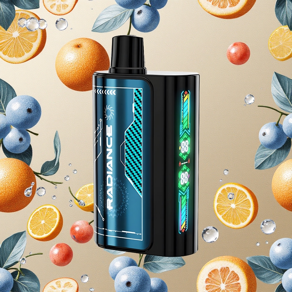 JNR Radiance 31000 Puffs Blue Razz Ice Tela Inteligente de Animação Brasil Atacado