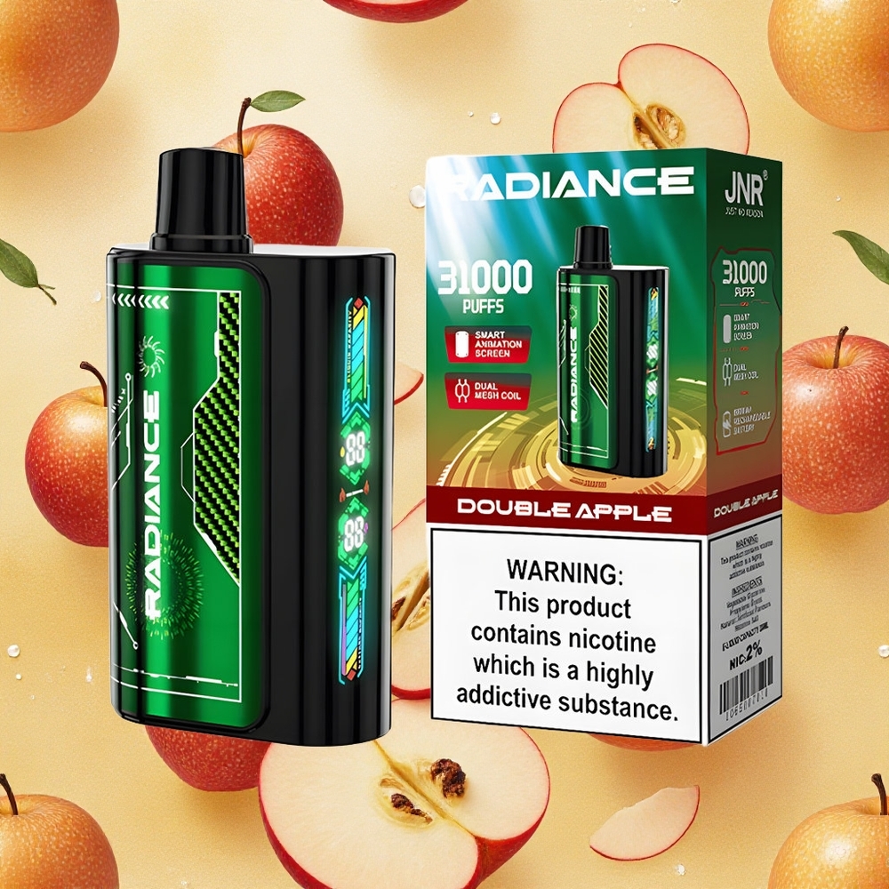 JNR Radiance 31000 Puffs Maçã Dupla Tela Inteligente Brasil Atacado