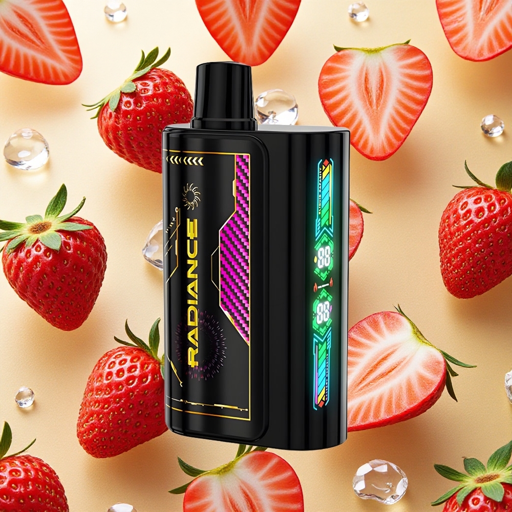 JNR Radiance 31000 Puffs Morango Gelo Tela Inteligente de Animação Brasil Atacado