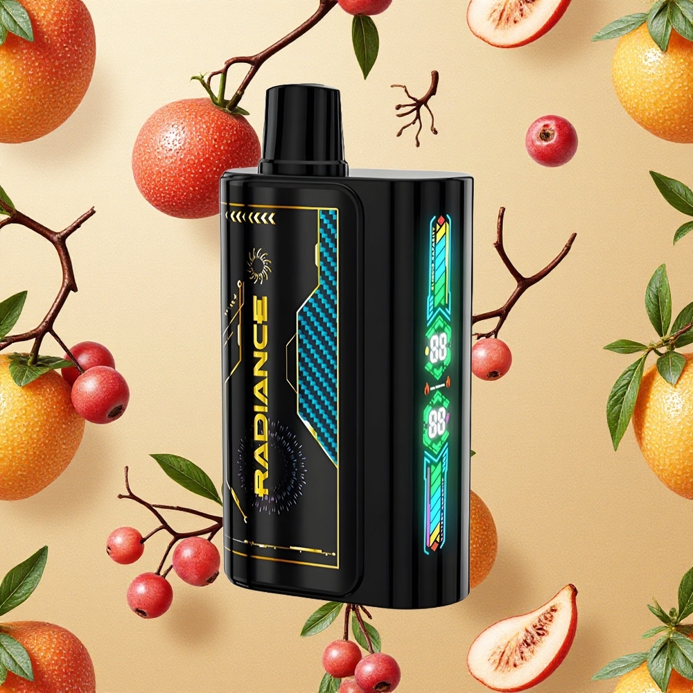 JNR Radiance 31000 Puffs Vape Descartável Frutas Vermelhas Misturadas Tela Inteligente Animada Brasil Atacado