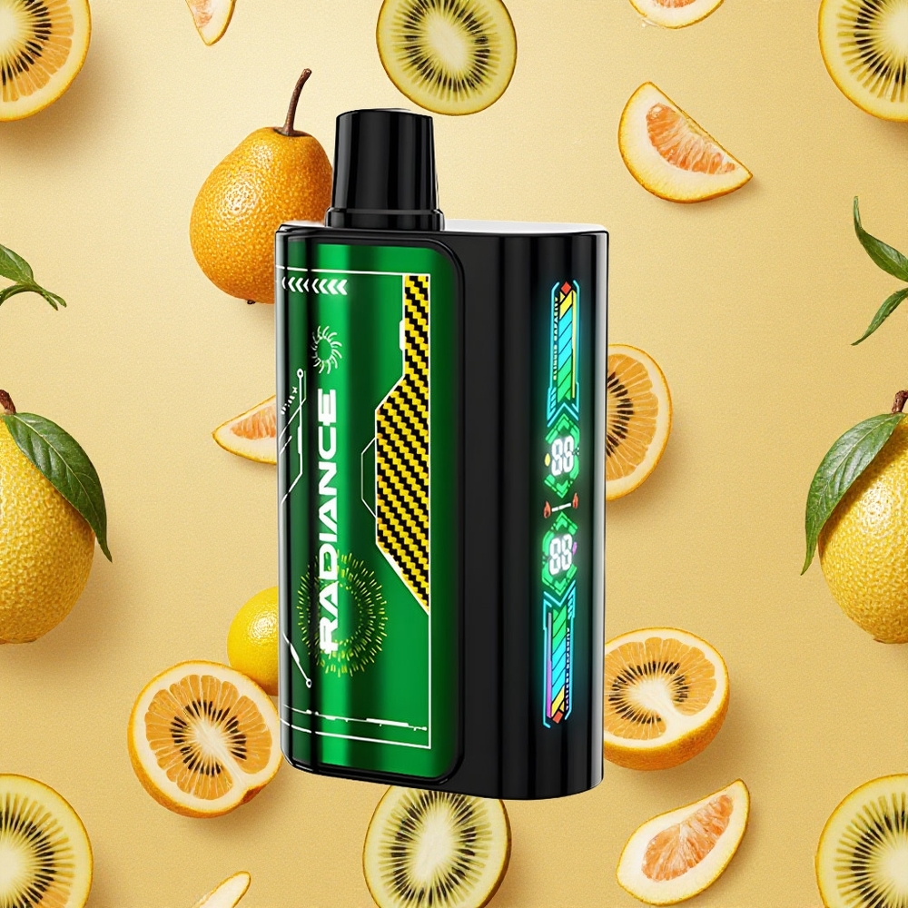 JNR Radiance 31000 Puffs Vape Maracujá Kiwi Tela Inteligente Brasil Atacado