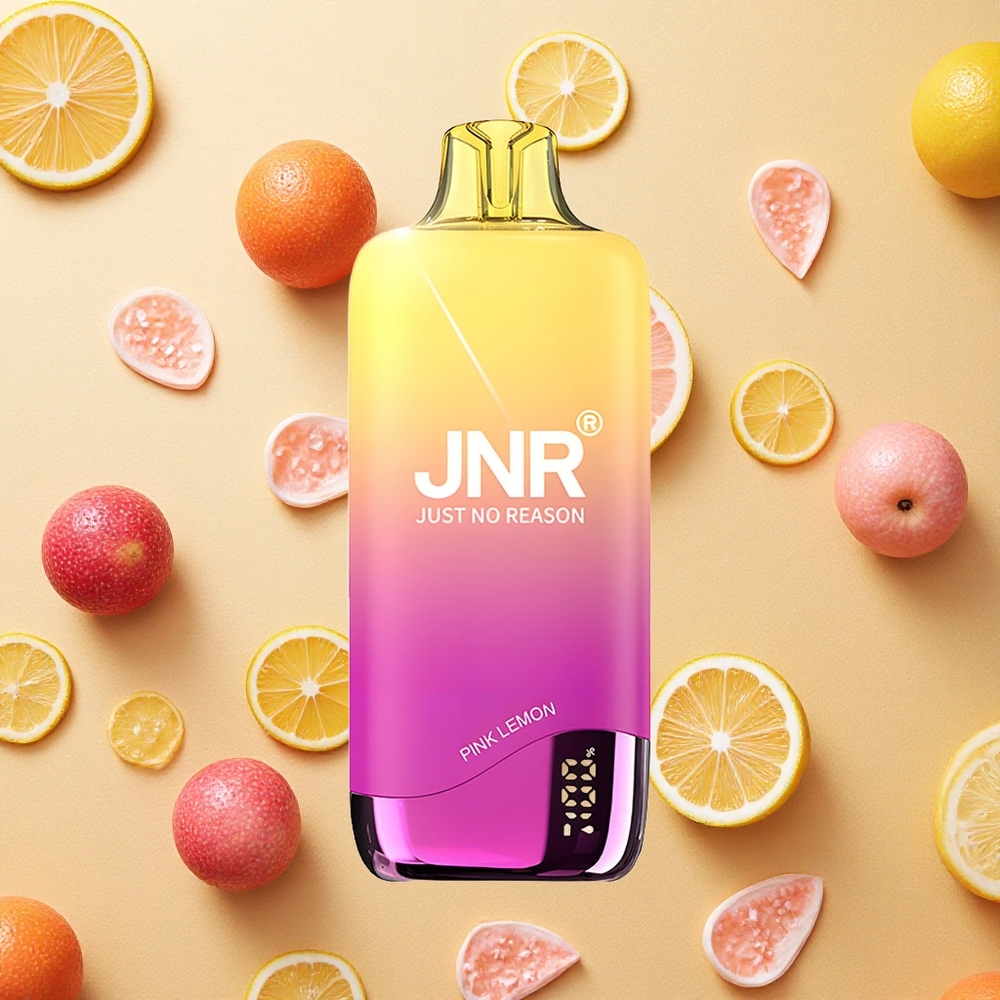 JNR Rainbow 10500 Puffs Limão Rosa 18ml Tanque de Líquido Brasil Atacado