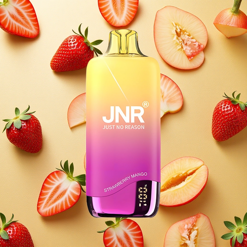 JNR Rainbow 10500 Puffs Vape Descarteável Morango Manga 18ml Tanque de e-Líquido Brasil Atacado