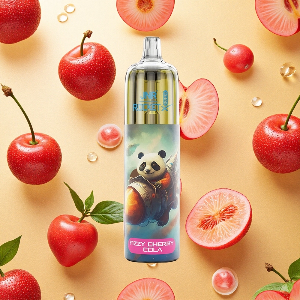 JNR Rocket-X 12400 Puffs Cereja Refrescante Cola Fluxo de Ar Ajustável Brasil Atacado