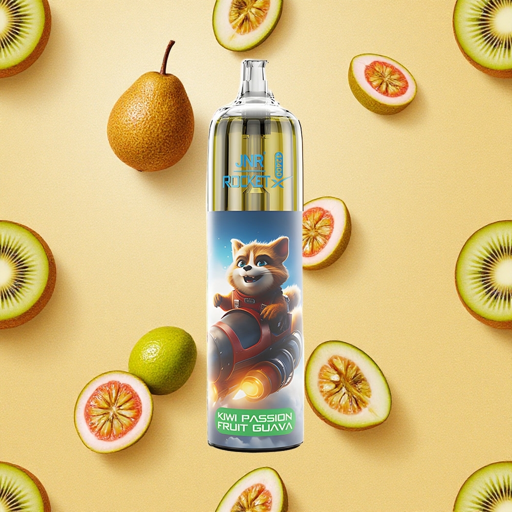 JNR Rocket-X 12400 Puffs Vape Descartável Kiwi Maracujá Goiaba Bateria 850mAh Brasil Atacado