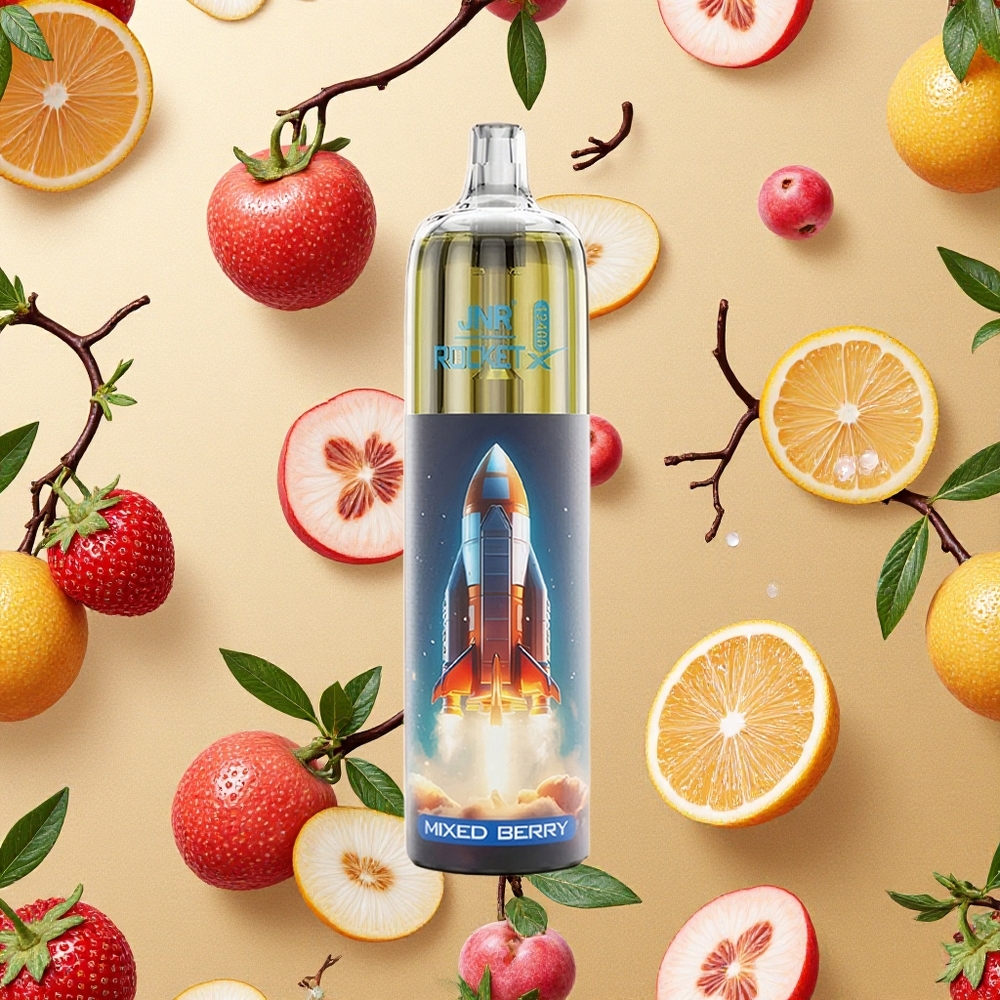 JNR Rocket-X 12400 Puffs Vape Frutas Silvestres Misturadas 25ml Capacidade de Líquido Brasil Atacado