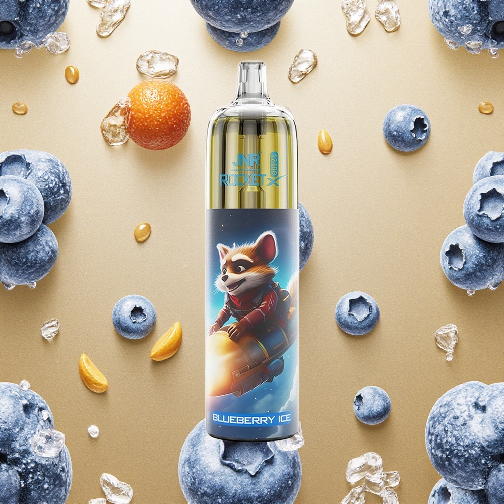 JNR Rocket-X 12400 Puffs Vape Mirtilo Gelo 25ml Capacidade de Líquido Brasil Atacado