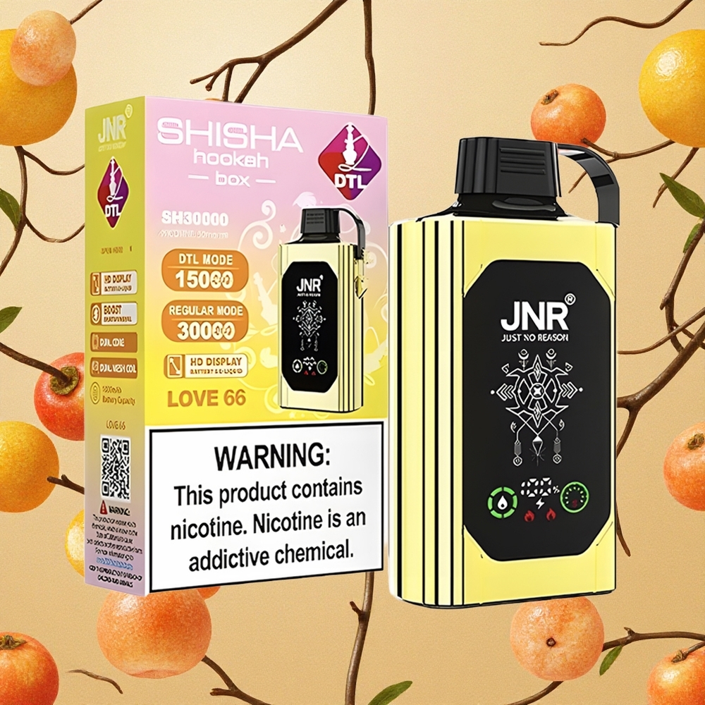 JNR Shisha Hookah Box 20500 Puffs Amor 66 20500 Puffs Dual Mesh Coil & Dual Core Brasil Atacado