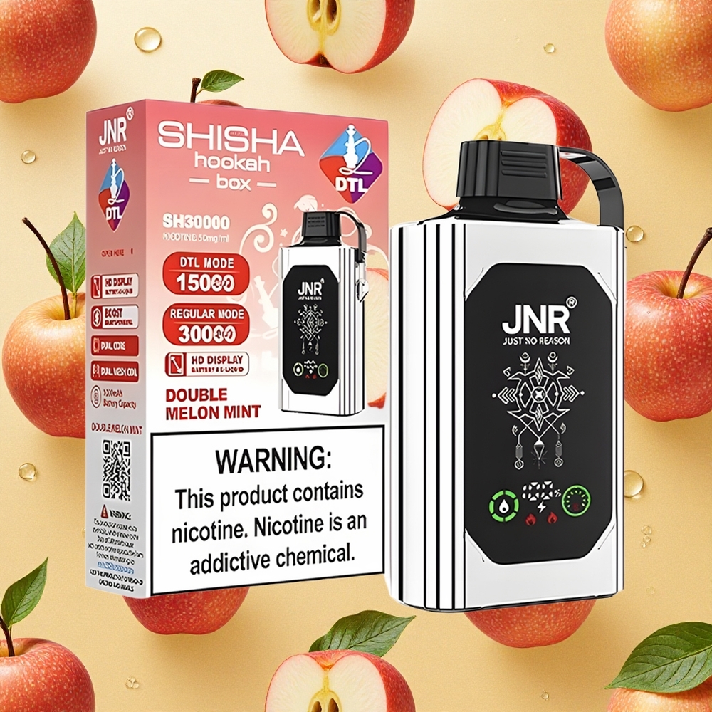 JNR Shisha Hookah Box 20500 Puffs Maçã Dupla 25ml Brasil Atacado