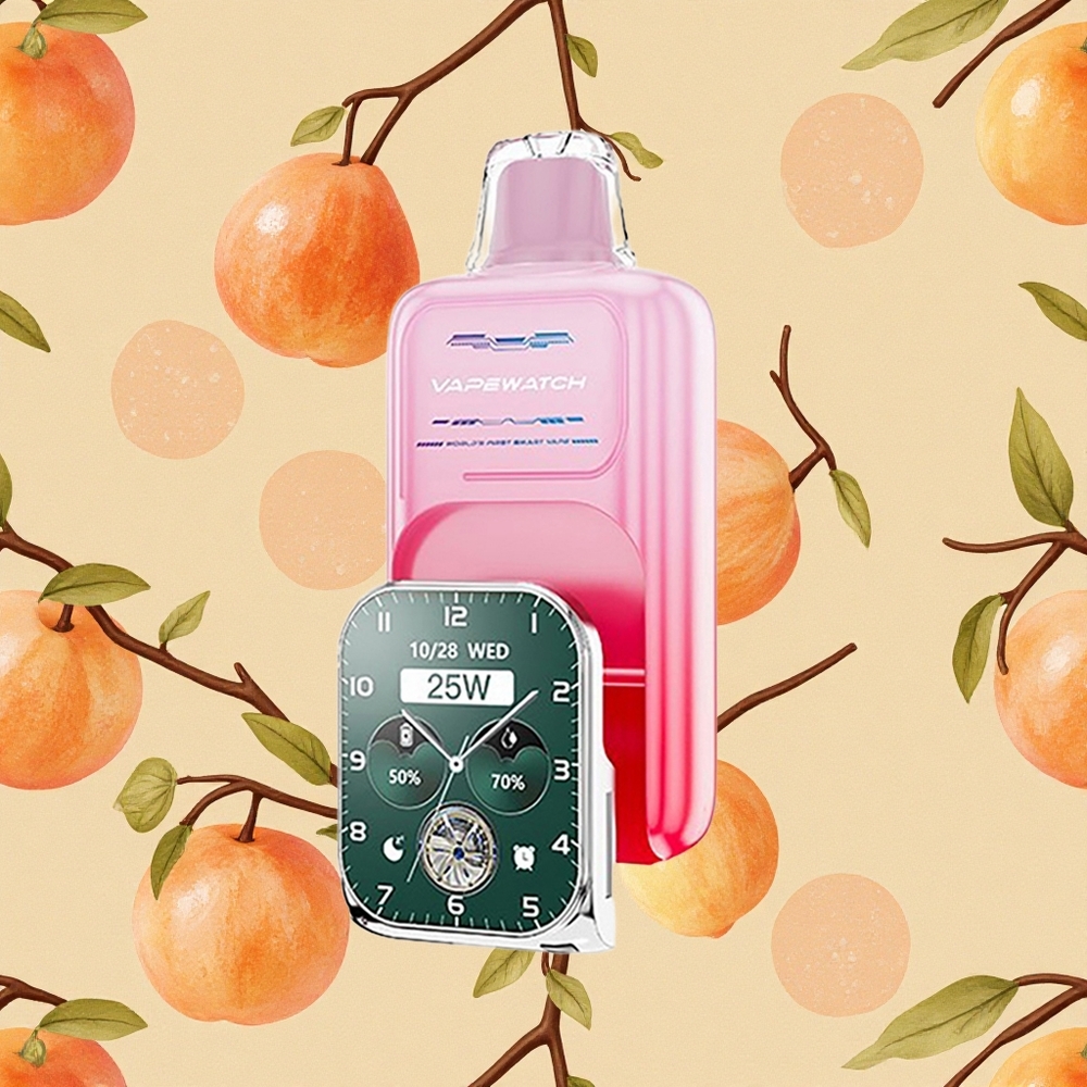 JNR VapeWatch 30000 Puffs Pêssego da Geórgia 19mL Brasil Atacado
