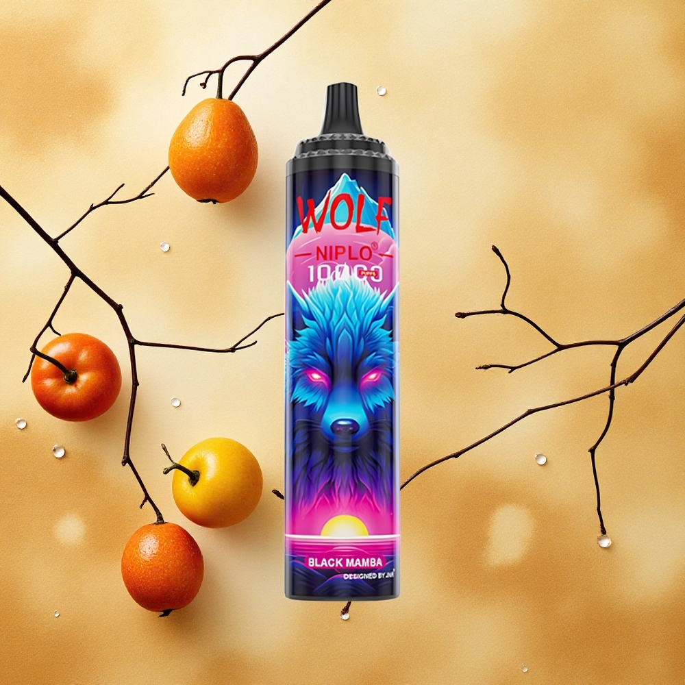 JNR Wolf Niplo 10000 Puffs 20ml Mamba Preta Tipo-C Brasil Atacado