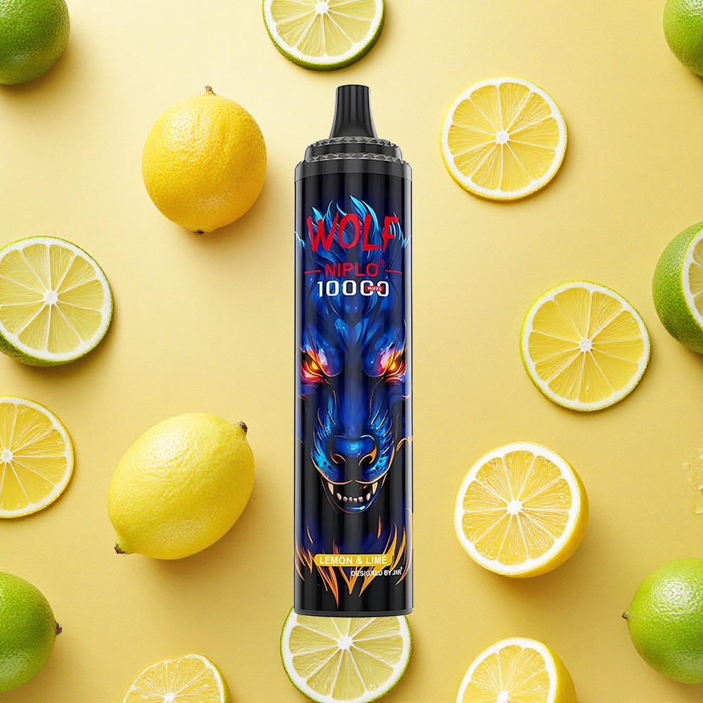 JNR Wolf Niplo 10000 Puffs Limão & Lima 20ml Brasil Atacado