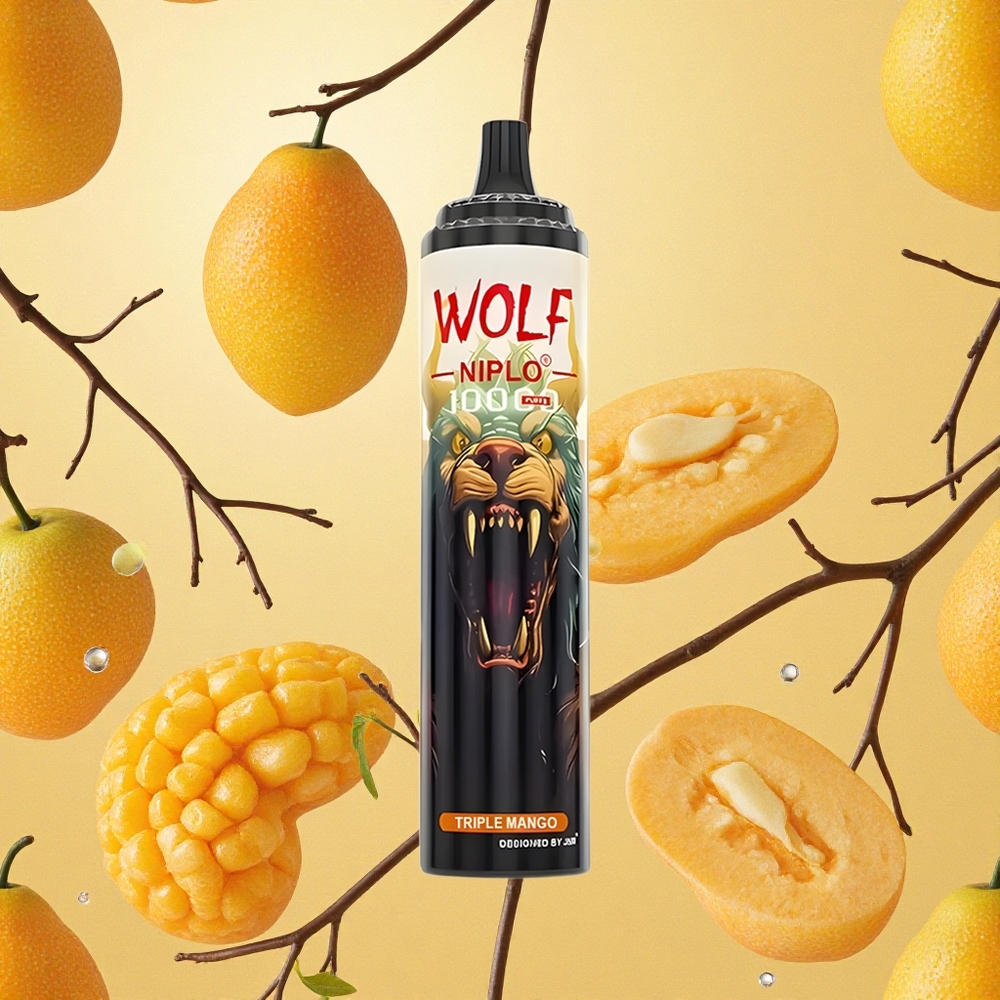 JNR Wolf Niplo 10000 Puffs Manga Tripla 20ml Brasil Atacado