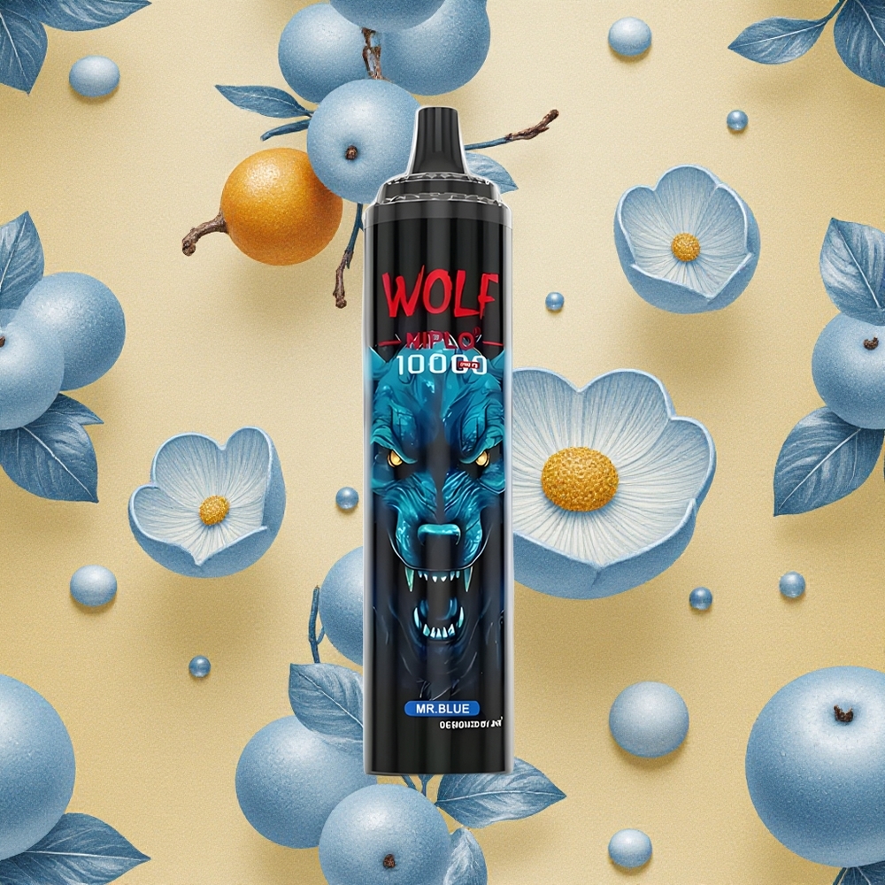 JNR Wolf Niplo 10000 Puffs Sabor Azul 20ml Brasil Atacado