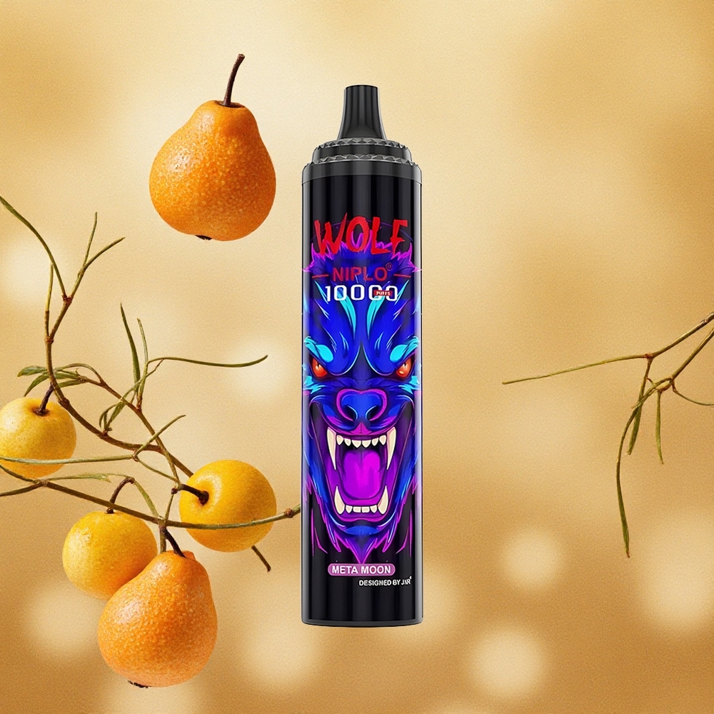 JNR Wolf Niplo 10000 Puffs Sabor Lua Metálica 20ml 0% 2% 5% Nicotina Brasil Atacado