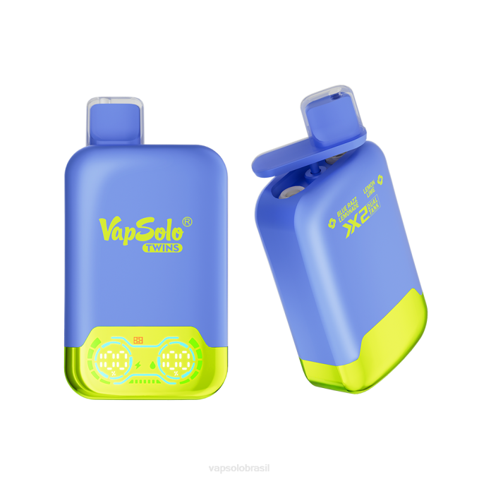 VapSolo TWINS vaporizador descartável | Vapsolo Brasil X2DR26 limonada blue razz e limão