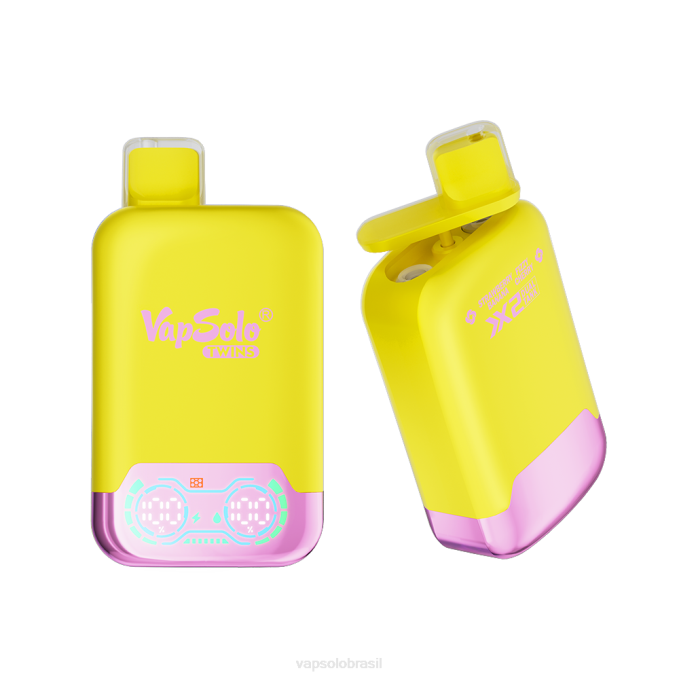 VapSolo TWINS vaporizador descartável | Vapsolo Brasil X2DR32 morango, banana e cereja efervescente