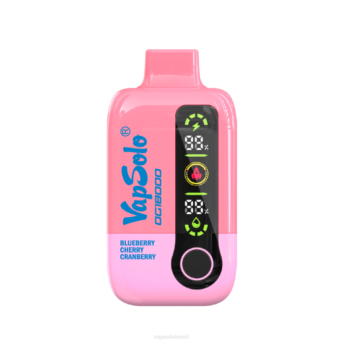 VapSolo DG18000 vaporizador descartável | Comprar Vapsolo X2DR49 mirtilo cereja cranberry