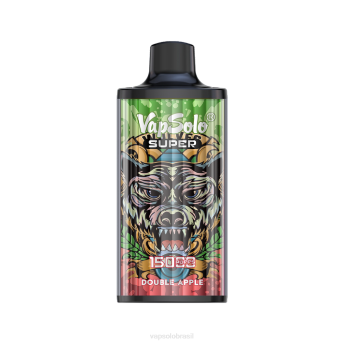 VapSolo SUPER vaporizador descartável | Vapsolo Brasil X2DR17 maçã dupla
